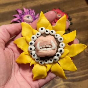Lil Monster Plant Magnet - "Daisy Eye"