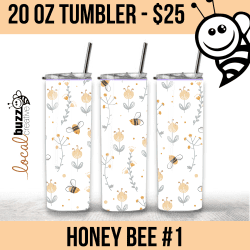 honey bee tumbler, custom tumbler