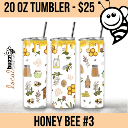 honey bee tumbler, custom tumbler