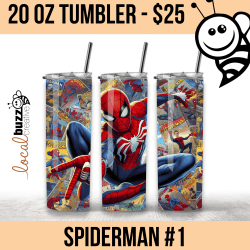 spiderman tumbler, custom tumbler, spiderman