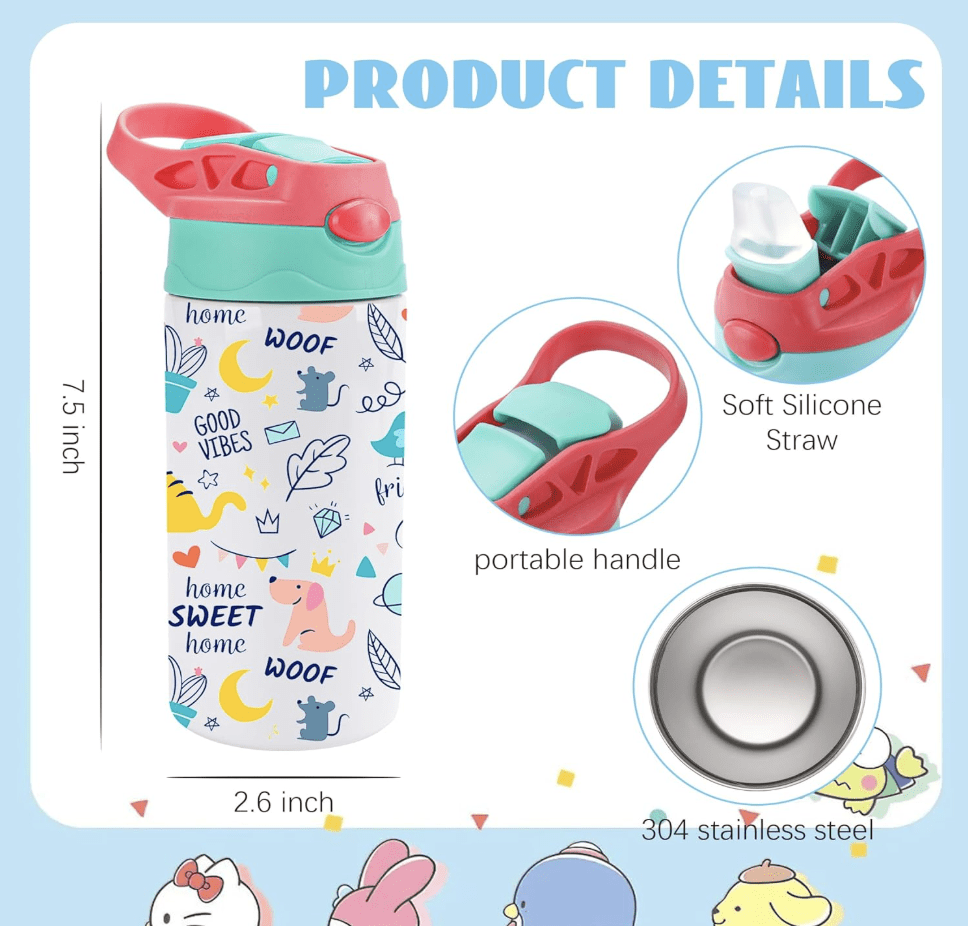 12 Oz Kids Water Bottle - Image 2