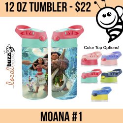 moana, tumbler, kids
